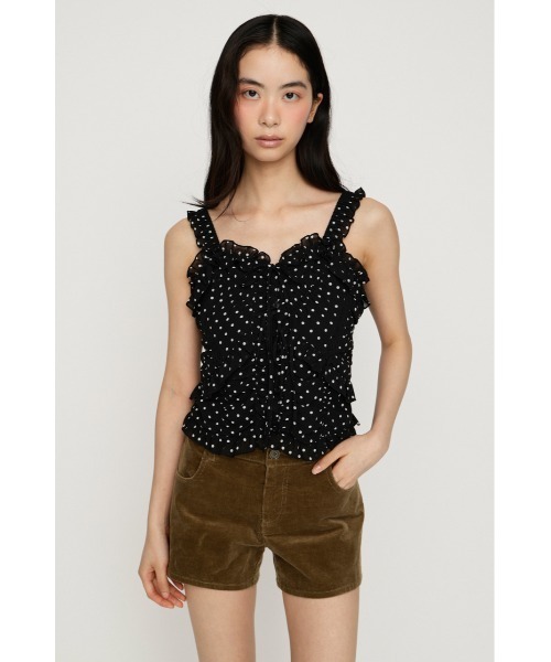 SLY（スライ） キャミソール 「WEB限定」SHEER SQUEEZE CAMI TOPS