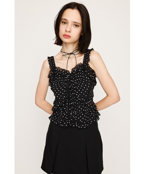 SLY SHEER SQUEEZE CAMI シアー スクウィーズ キャミ SLY（スライ） キャミソール 「WEB限定」SHEER SQUEEZE CAMI TOPS