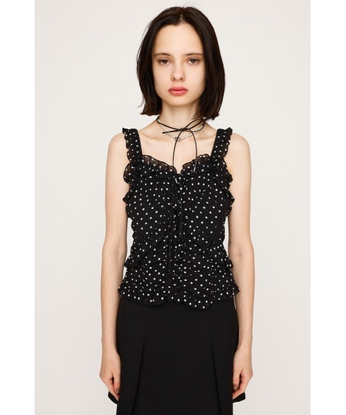 SLY（スライ） キャミソール 「WEB限定」SHEER SQUEEZE CAMI TOPS