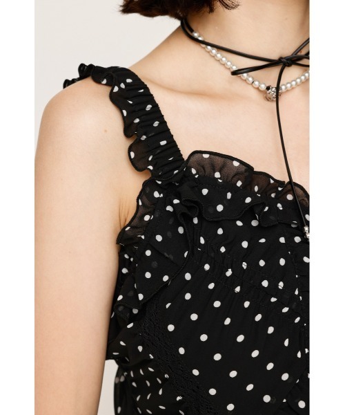 SLY（スライ） キャミソール 「WEB限定」SHEER SQUEEZE CAMI TOPS
