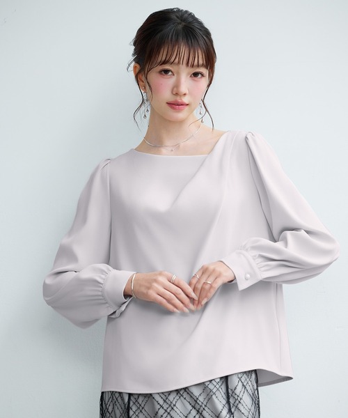 「SAISON DE PAPILLON」 長袖ブラウス L ミント レディース_画像5
