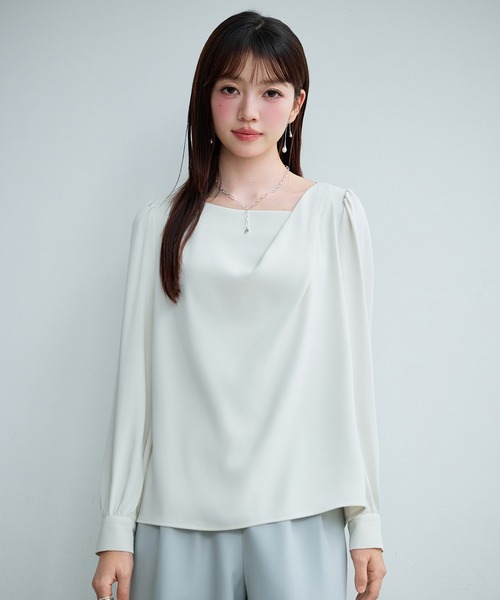 「SAISON DE PAPILLON」 長袖ブラウス L ミント レディース_画像9