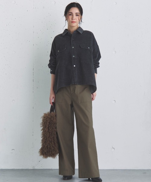 「DOUX ARCHIVES」 チノパンツ 36 チャコールグレー レディース_画像4
