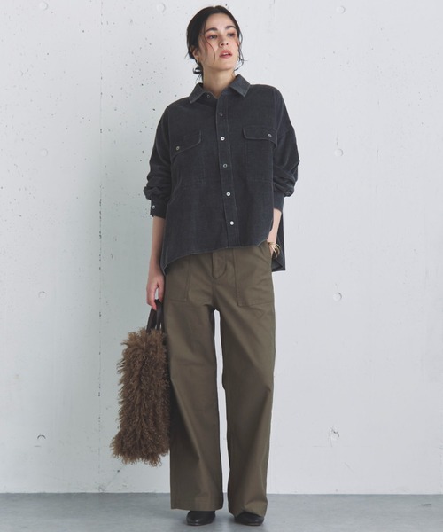 「DOUX ARCHIVES」 チノパンツ 36 チャコールグレー レディース_画像5