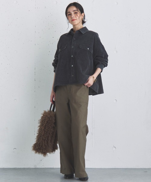 「DOUX ARCHIVES」 チノパンツ 36 チャコールグレー レディース_画像6