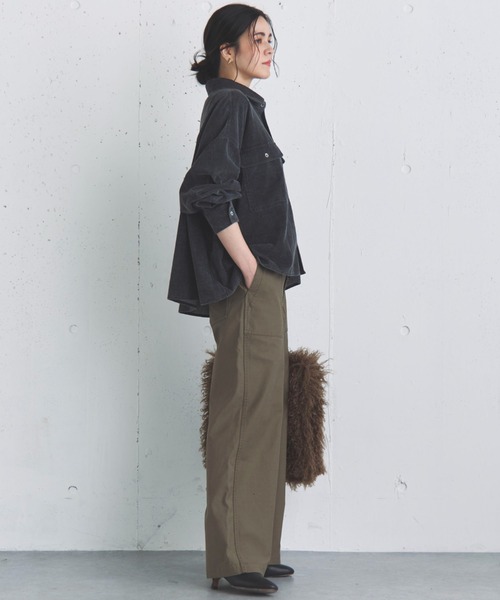 「DOUX ARCHIVES」 チノパンツ 36 チャコールグレー レディース_画像9
