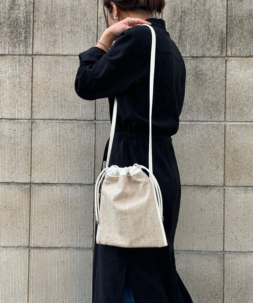 ショルダーバッグ バッグ Beaure ヴュレ コットンリネン 巾着 ショルダー Zozotown Paypayモール店 通販 Paypayモール