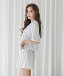 水着 体型カバー カバーTシャツ&ショートパン...の詳細画像2