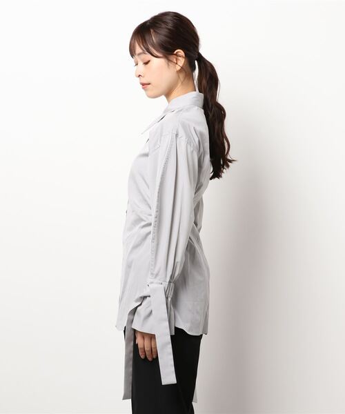 シャツ/ブラウス(長袖/七分) 2018 ss jane smith レディス 開襟七分袖ブラウス FB4039L－8 ネイビー| 作業服