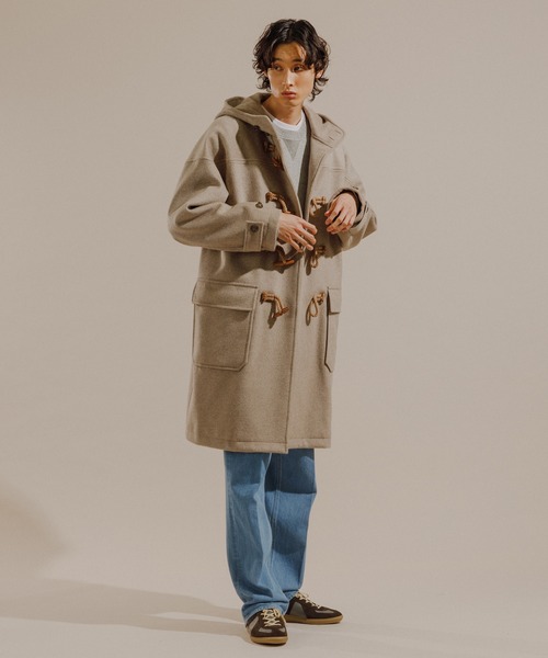 美品 Ssize ダッフルコート 【Shmere】ドロップショルダー セール】【Shmere】ドロップショルダー ダッフルコート/ビッグ