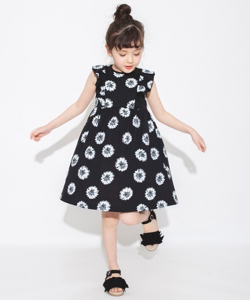 ワンピース Web限定 無地 花柄肩フリル半袖ワンピース Zozotown Paypayモール店 通販 Paypayモール