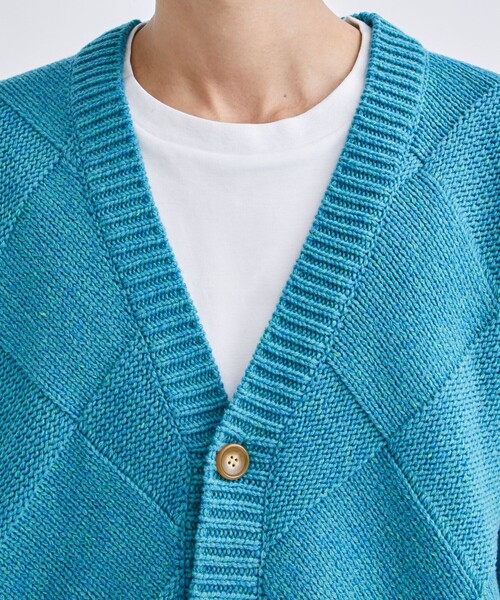 JieDa（ジエダ） カーディガン PANEL WOVEN CARDIGAN メンズ