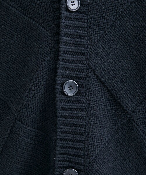 JieDa（ジエダ） カーディガン PANEL WOVEN CARDIGAN メンズ