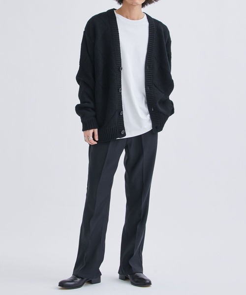 JieDa（ジエダ） カーディガン PANEL WOVEN CARDIGAN メンズ