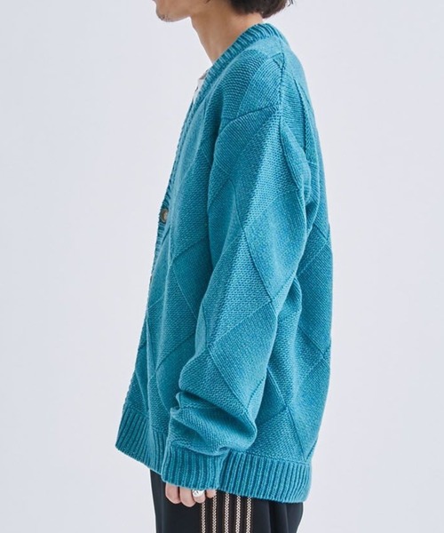 JieDa（ジエダ） カーディガン PANEL WOVEN CARDIGAN メンズ