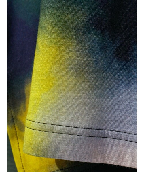 MIDIUMISOLID ワンピース タイダイプリントAラインワンピース  