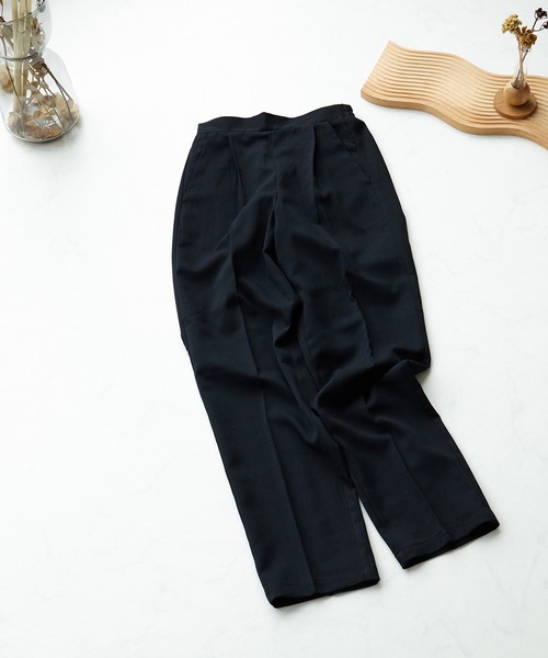 パンツ スラックス ●リネンライクテーパードパンツ セットアップ可能|ZOZOTOWN |09
