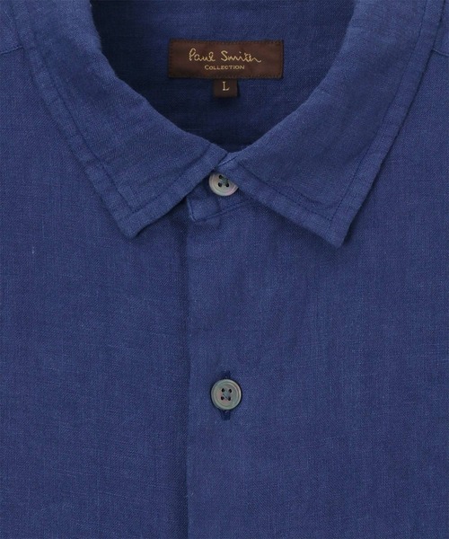 シャツ ブラウス ガーメントダイ リネンシャツ / 124370 281D ガーメントダイ リネンシャツ Paul