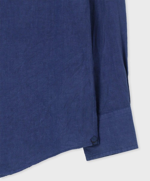 シャツ ブラウス ガーメントダイ リネンシャツ / 124370 281D ガーメントダイ リネンシャツ Paul