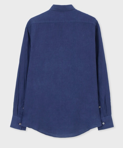 シャツ ブラウス ガーメントダイ リネンシャツ / 124370 281D ガーメントダイ リネンシャツ Paul