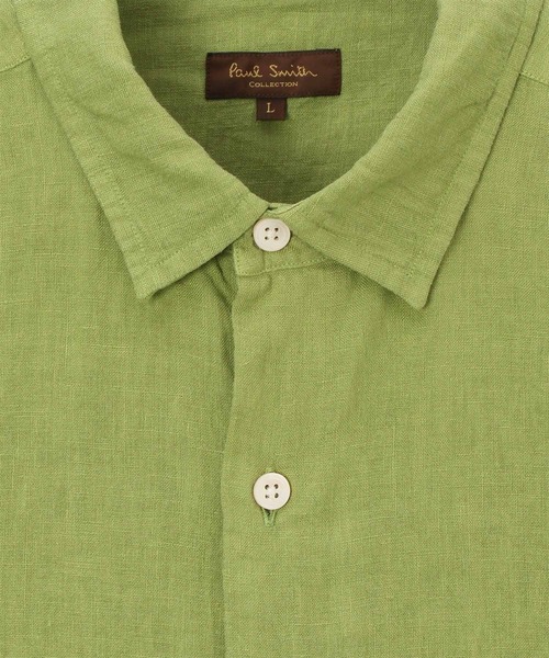 シャツ ブラウス ガーメントダイ リネンシャツ / 124370 281D ガーメントダイ リネンシャツ Paul
