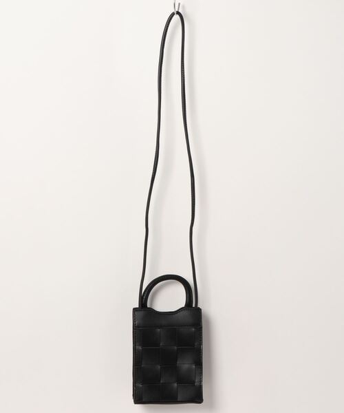 【新品未使用】ハンドバッグ 編み込み 本革 2way ブラック グリーン STYLEBLOCK ショルダーバッグ バッグ 編み込みデザイン2WAYミニ