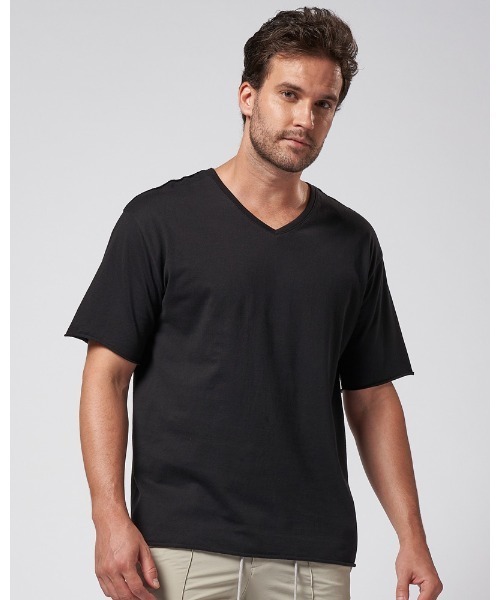 wjk tシャツ wide cut-off V-neck S/S メンズ : ZOZOTOWN Yahoo