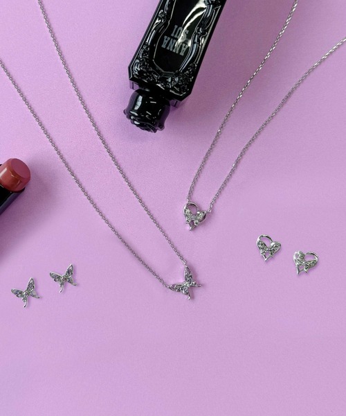 ANNA SUI ピアス ハート蝶モチーフ レディース : ZOZOTOWN Yahoo