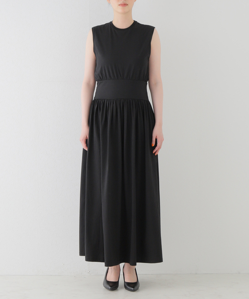 【TOTEME】コットン シルク Tシャツドレス Toteme Sleeveless Cotton T-Shirt Dress | Saks Fifth Avenue