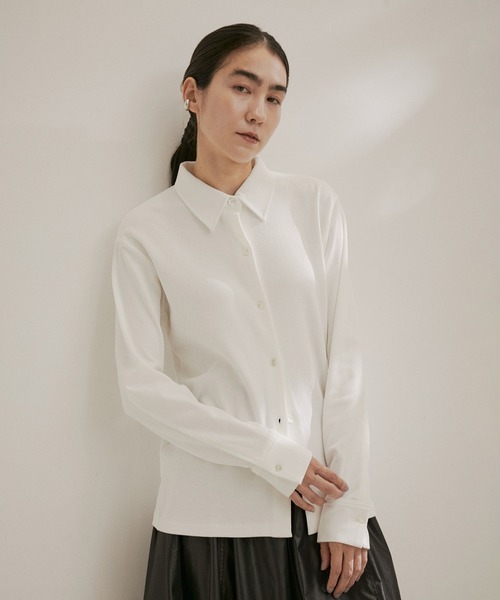 ブラウス シャツ KINANポンチシャツ「洗える」 レディース SALON adam et rope' ブラウス シャツ KINANポンチシャツ