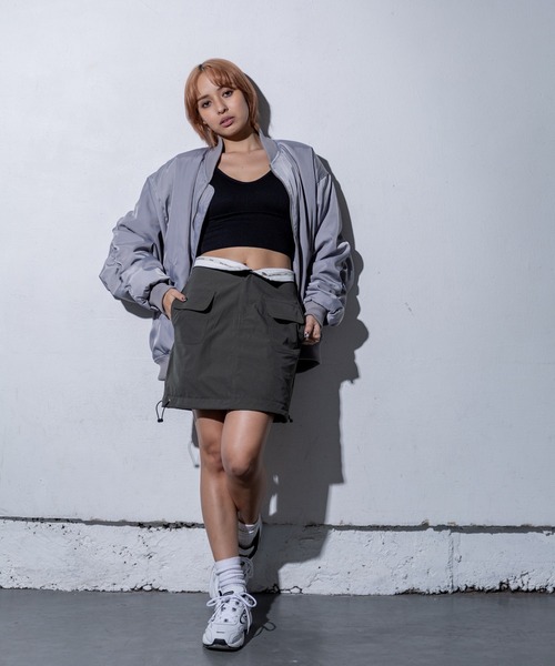 2WAYミリタリースカート solamonat poche｜【30%OFF】馬布2wayミリタリースカート poche