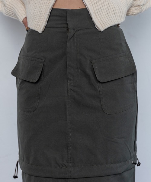 2WAYミリタリースカート Roger&Raw スカート 2way ミリタリースカート : ZOZOTOWN Yahoo