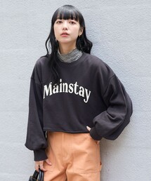 トレーナー スウェット チュールパフスウェット レディース FREAK'S STORE トレーナー スウェット ロゴ パフスリーブ