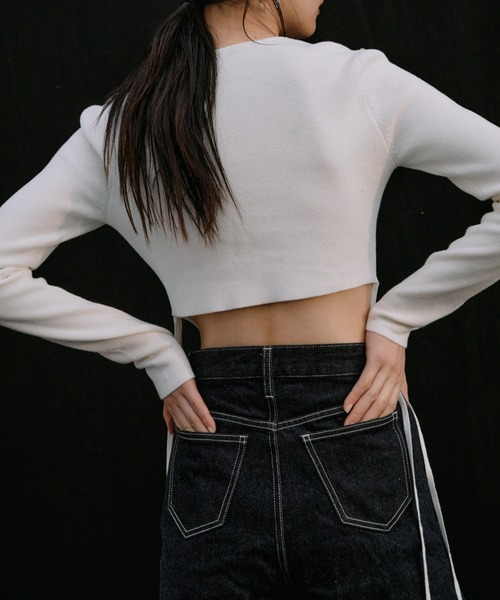 josemoon LOW-RISE WIDE DENIM/ローライズワイドデニム LOW-RISE WIDE DENIM(34 ICE BLUE): BOTTOMSjosemoon