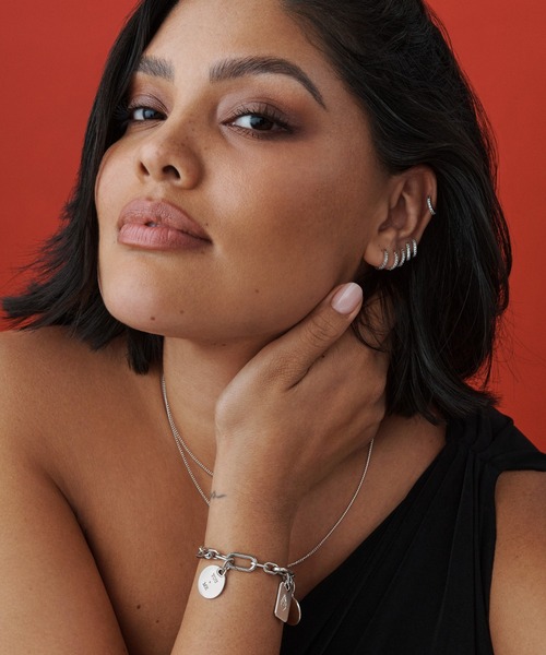 PANDORA（パンドラ） ピアス スパークリング ハギー フープ シルバー