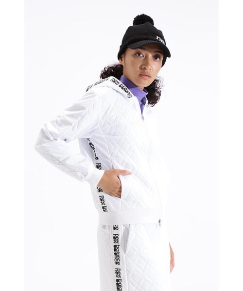 まーめ ニューバランス ゴルフ レディース キルト フルジップ フーディー New Balance Golf（ニューバランスゴルフ） ブルゾン アウター 「new