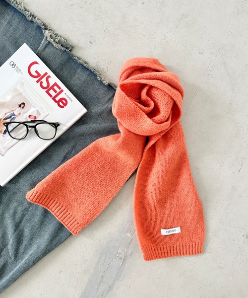 【関税込み】LE17SEPTEMBRE ニット マフラー LE 17 SEPTEMBRE】 RIBBED KNIT MUFFLER マフラー◇（マフラー