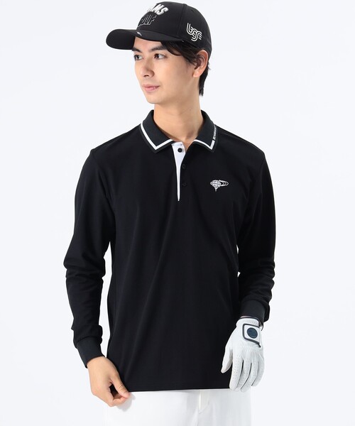 BEAMSGOLF メンズポロシャツ BEAMS GOLF ポロシャツ ORANGE LABEL / ボーダー 切り替え