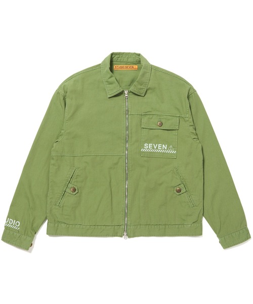 スタジオセブン ブルゾン　ジャケット　Mサイズ　美品 STUDIO SEVEN ブルゾン アウター Overdye Coverall「STUDIOSEVEN