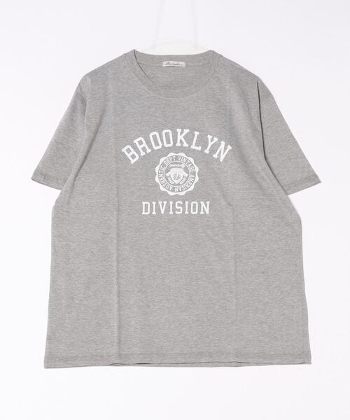 BROOKLYN Tシャツ 緑色 半袖 110-140cm】袖ラインナンバーロゴTシャツ（Tシャツ） | SHOO