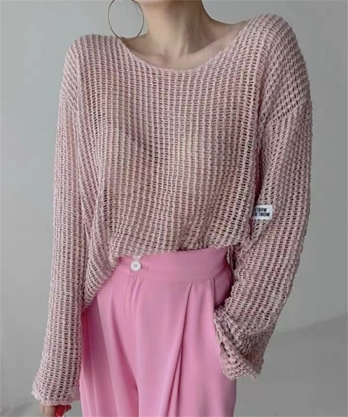 GAUCHERE 売れ筋商品|||ゴーシェール Tシャツ トップス レディース Tops Pink tシャツ サイドスリットシアートップス レディース : ZOZOTOWN