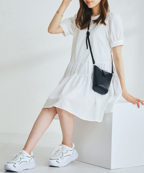 MISCH MASCH（ミッシュマッシュ） ワンピース 半袖 ティアードミニ 