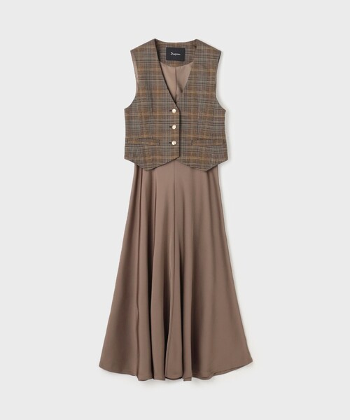 GRACE CONTINENTAL（グレースコンチネンタル） ワンピース サテン