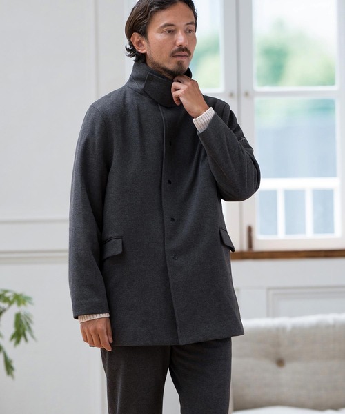 ステンカラーコート コート mj10127-ステンカラーコート-ブランケット