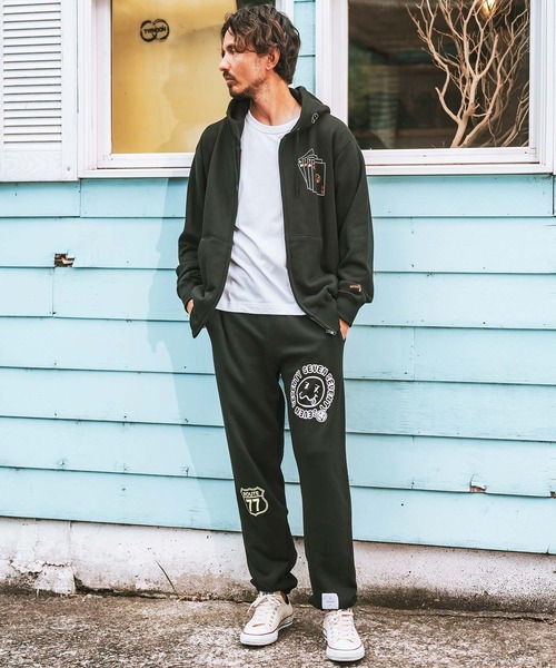 seventy seven パーカー mpa3539- middle onz zip up sweat hoodie
