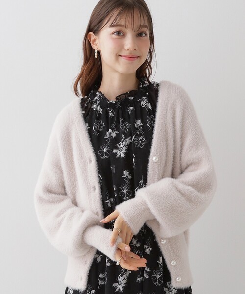 極美品★DOLCE＆GABBANA★フローラルカーディガン Couture Brooch（クチュール ブローチ） カーディガン 「ほろ甘