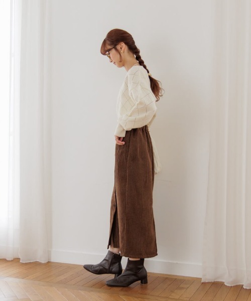 flower ニット セーター フォーリングリボンニット レディース