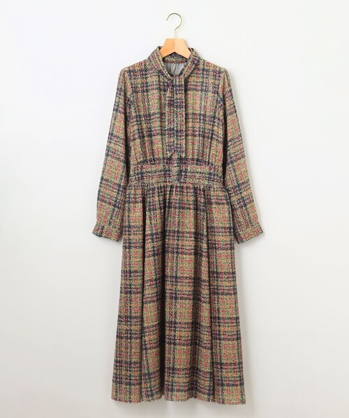 組曲（KUMIKYOKU） ワンピース ギミックチェックツイード ワンピース