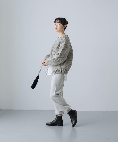 かぐれ ニット セーター ペルーローゲージカーディガン レディース