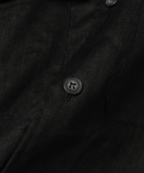 シャツ 「別注」Massimo d’Augusto / TEO リネン ソリッド シャツジャケット メンズの画像